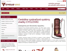 Tablet Screenshot of cyclovac.sk